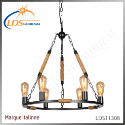 Suspension décorative 1 lampe – 6× douille E27