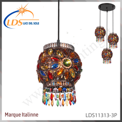 Suspension décorative 3 lampes – 3× douille E27 – Luci Del Sole