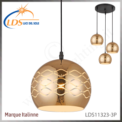 Suspension décorative 3 lampes – 3× douille E27