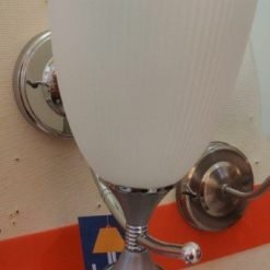 Applique murale (ampoule) – 1× douille E27 – en verre