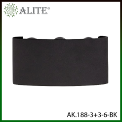 Luminaire LED extérieur – LED 6W – Blanc chaud (3000K) – finition noir