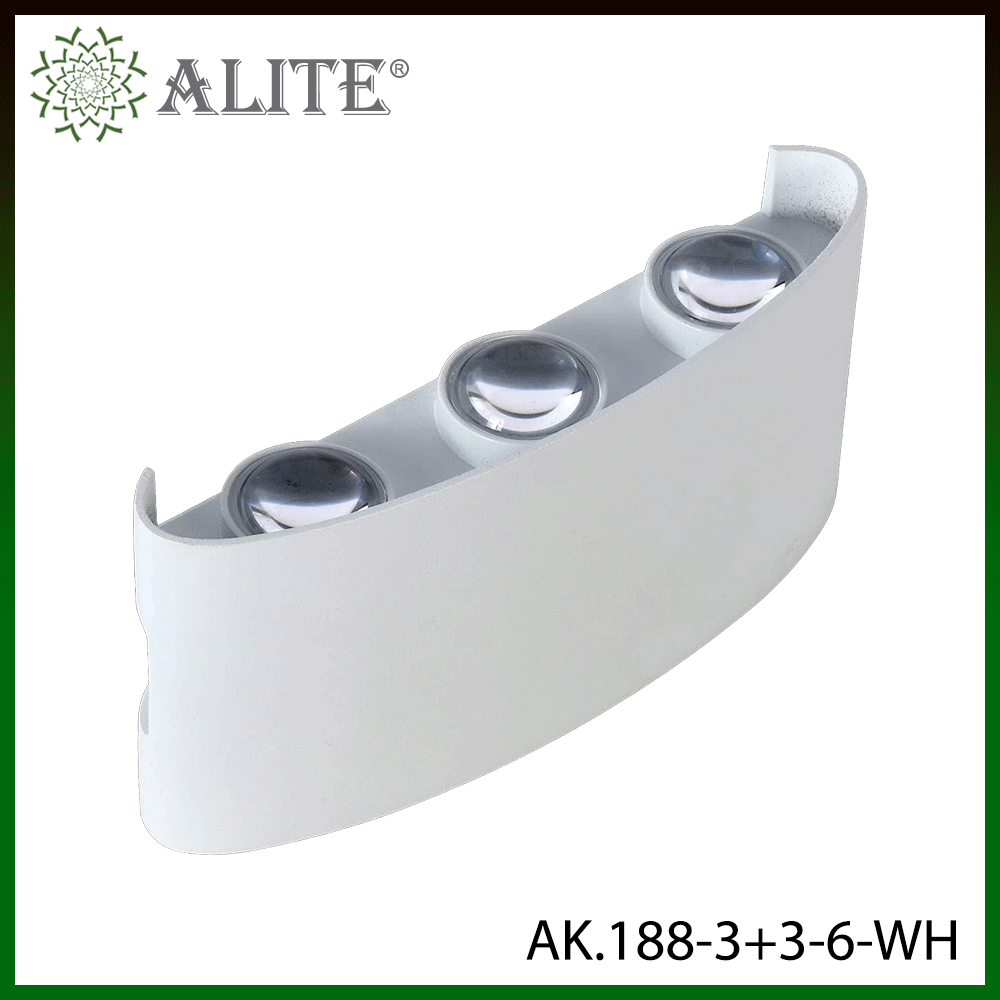 Luminaire LED extérieur – LED 6W – Blanc chaud (3000K) – finition blanc