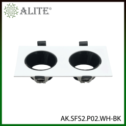 Supports spot (fittings) – extérieur blanc / intérieur noir – finition noir