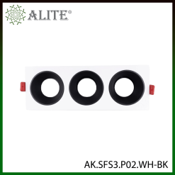 Supports spot (fittings) – extérieur blanc / intérieur noir – finition noir