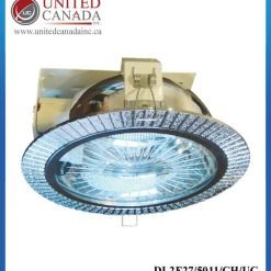 Luminaire décoratif – 2× douille E27 – finition chromé