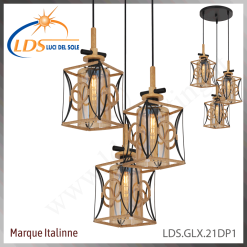 Suspension décorative 1 lampe – 1× douille E27