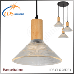 Suspension décorative 3 lampes – 3× douille E27