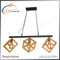 Suspension décorative 1 lampe – 3× douille E27