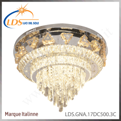 Plafonnier LED en cristal