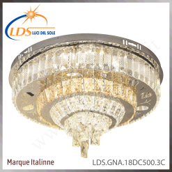 Plafonnier LED en cristal