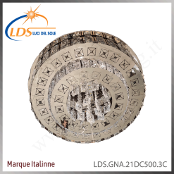 Plafonnier LED en cristal