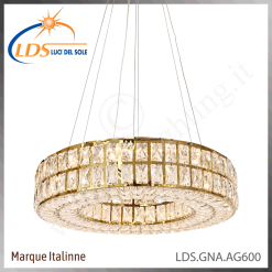 Suspension décorative en cristal – LED 80W