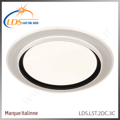 Plafonnier LED en saillie – finition noir