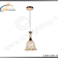 Suspension décorative 1 lampe – 1× douille E27 – finition or