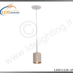 Suspension décorative 1 lampe – 1× douille E27 – en verre