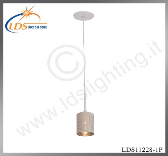 Suspension décorative 1 lampe – 1× douille E27 – en verre