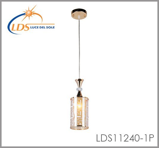 Suspension décorative 1 lampe – 1× douille E27 – en verre