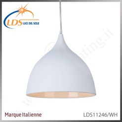 Suspension décorative 1 lampe – 1× douille E27 – finition blanc