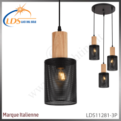 Suspension décorative 3 lampes – 3× douille E27