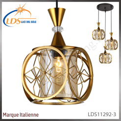 Suspension décorative 3 lampes – 3× douille E27