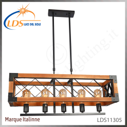 Suspension décorative 1 lampe – 5× douille E27