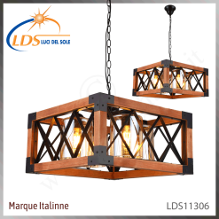 Suspension décorative 1 lampe – 4× douille E27