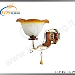 Applique murale (ampoule) – 1× douille E27 – finition or