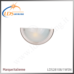Luminaire décoratif – 1× douille E27 – finition nickel satiné