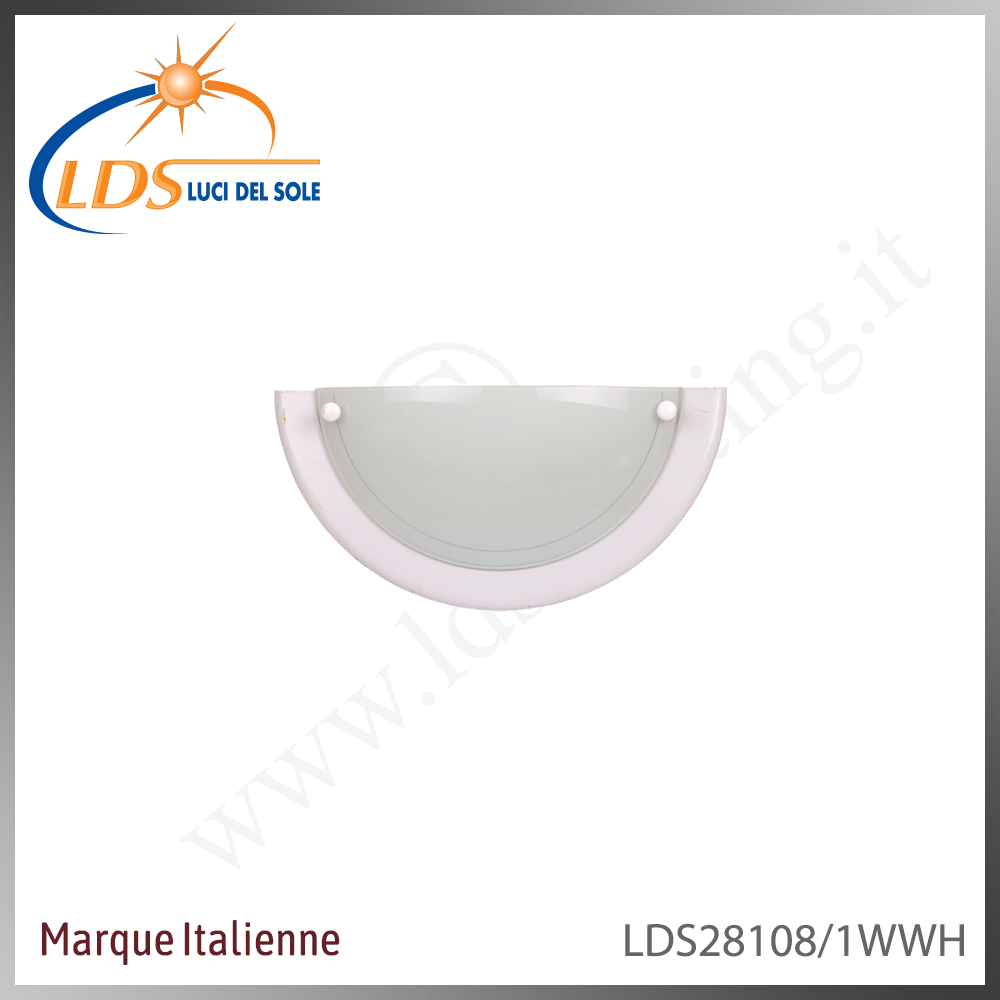 Luminaire décoratif – 1× douille E27 – finition blanc