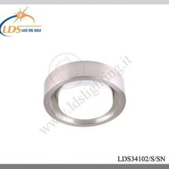 Luminaire décoratif – 1× douille E27 – en verre – finition nickel satiné