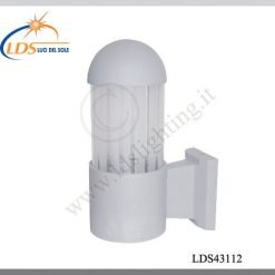 Luminaire extérieur (ampoule) – 1× douille E27 – en verre – finition blanc