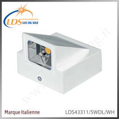 Luminaire LED extérieur – LED 5W – Blanc froid (6000–6500K) – finition blanc