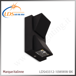 Luminaire LED extérieur – LED 10W – Blanc chaud (3000K) – finition noir