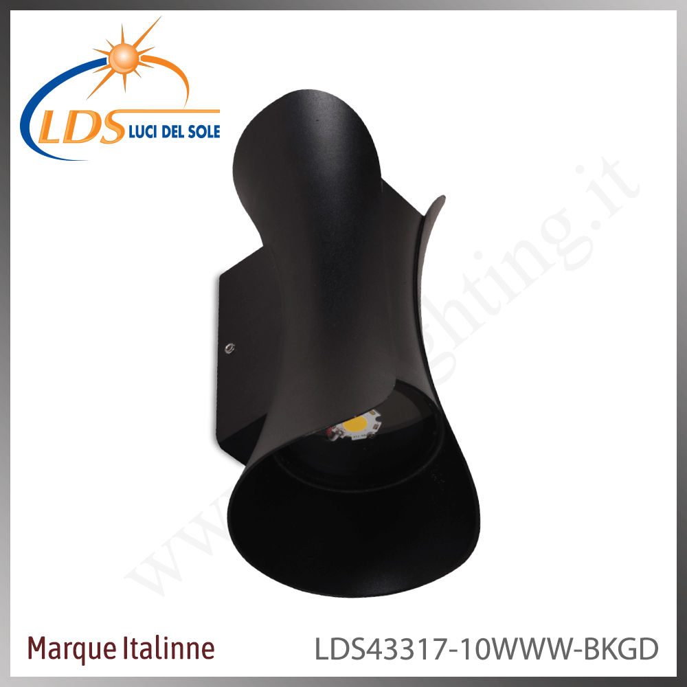 Luminaire LED extérieur – LED 10W – Blanc chaud (3000K) – finition or