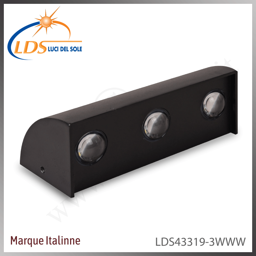 Luminaire LED extérieur – LED 3W – Blanc chaud (3000K) – finition blanc