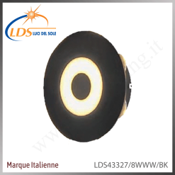 Luminaire LED extérieur – LED 2W – Blanc chaud (3000K) – finition noir