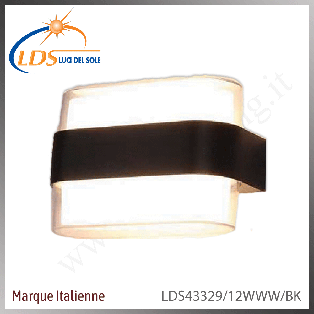 Luminaire LED extérieur – LED 12W – finition noir