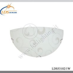 Applique murale (ampoule) – 1× douille E27 – finition blanc