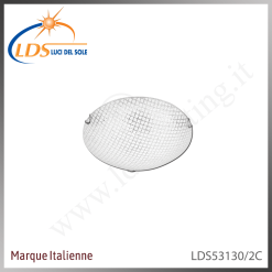 Luminaire décoratif – 2× douille E27 – en verre