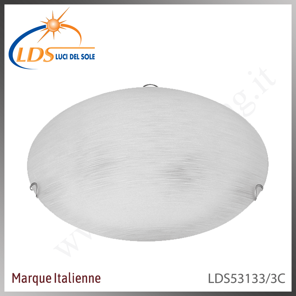 Luminaire décoratif – 3× douille E27 – en verre