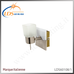 Luminaire décoratif – en verre – finition nickel satiné