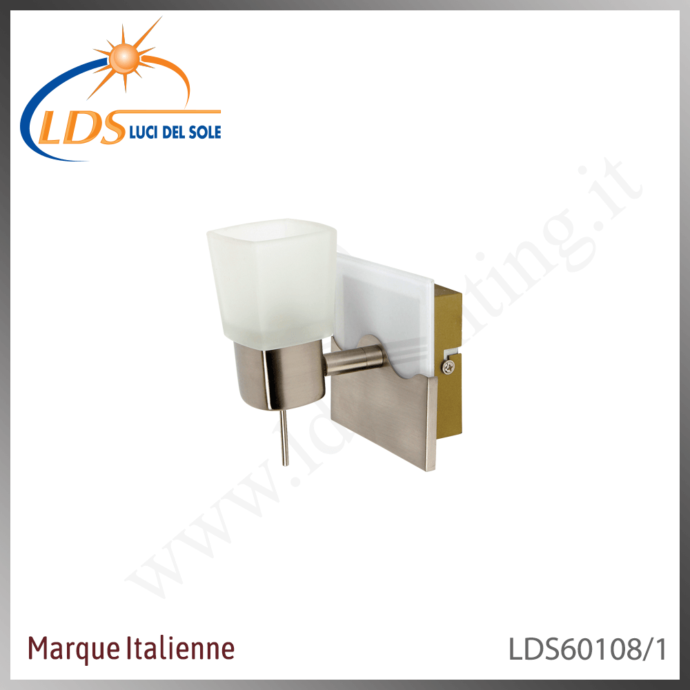 Luminaire décoratif – en verre – finition nickel satiné