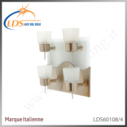 Luminaire décoratif – en verre – finition nickel satiné