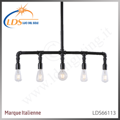 Suspension décorative 5 lampes – 5× douille E27