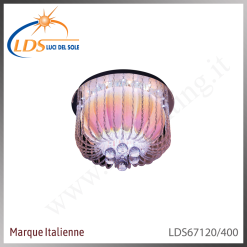 Plafonnier LED en cristal
