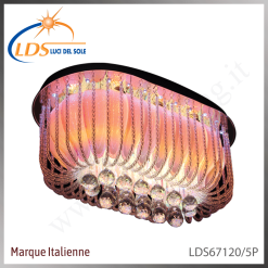 Plafonnier LED en cristal