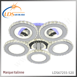 Plafonnier LED en cristal