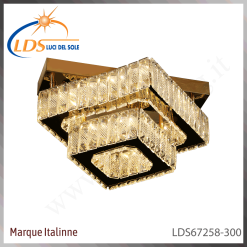 Plafonnier LED en cristal