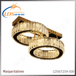 Plafonnier LED en cristal