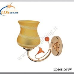 Applique murale (ampoule) – 1× douille E27 – en verre